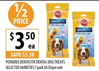 Supabarn Pedigree dentastix dental dog treats selected varieties offer