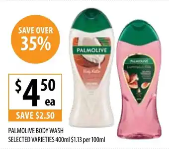 Supabarn Palmolive body wash selected varieties offer