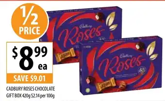 Supabarn Cadbury roses chocolate gift box offer