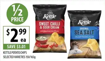 Supabarn Kettle potato chips selected varieties offer