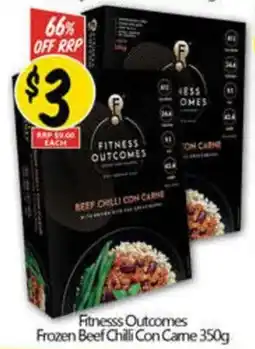 NQR Fitnesss Outcomes Frozen Beef Chilli Con Came offer