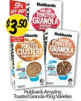 NQR Hubbards Amazing Toasted Granola  Varieties offer