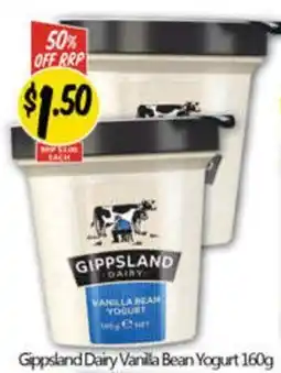 NQR Gippsland Dairy Vanilla Bean Yogurt offer