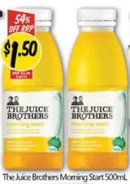 NQR The Juice Brothers Moming Start offer