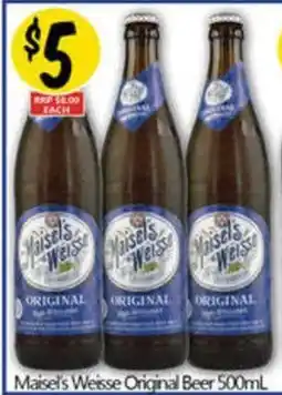 NQR Maisel's Weisse Original Beer offer