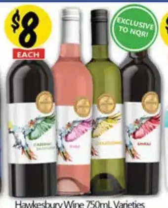 NQR Hawkesbury Wine Varieties offer