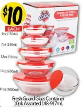 NQR Fresh Guard Glass Container Assorted offer