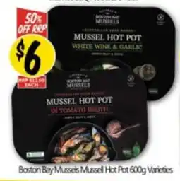 NQR Boston Bay Mussels Mussell Hot Pot Varieties offer