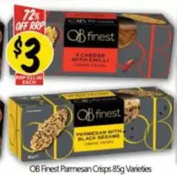 NQR OB Finest Parmesan Crisps Varieties offer