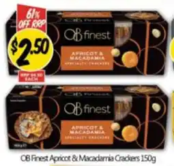 NQR OB Finest Apricot & Macadamia Crackers offer