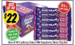 NQR Cadbury Dairy Milk Raspberry Slices Bar offer