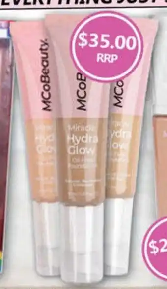 NQR Mirade Hydra Glow Foundation Varieties offer