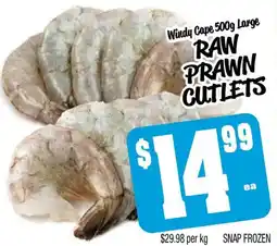 Farmer Jack's Raw prawn cutlets offer