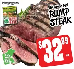 Farmer Jack's Rump steak offer