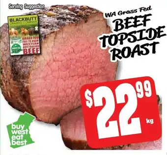 Farmer Jack's Beef topside roast offer