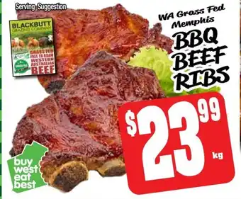 Farmer Jack's Bbq beef ribs offer