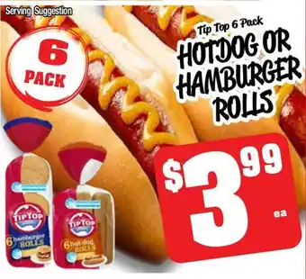 Farmer Jack's Hotdog or hamburger rolls offer