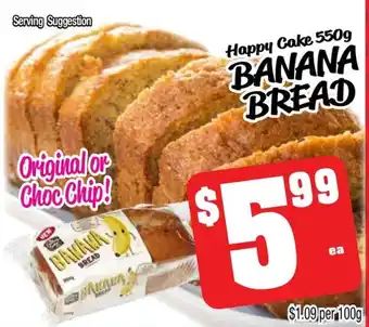 Farmer Jack's Banana bread offer