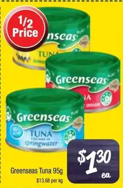 Farmer Jack's Greenseas Tuna offer