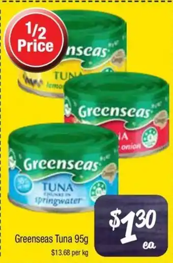 Farmer Jack's Greenseas Tuna offer