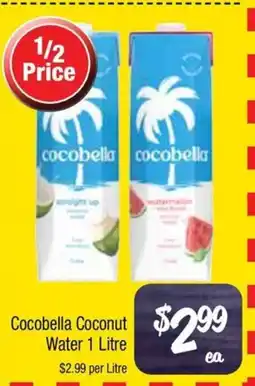 Farmer Jack's Cocobella Coconut Water 1 Litre offer