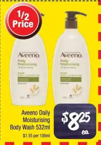 Farmer Jack's Aveeno Daily Moisturising Body Wash offer