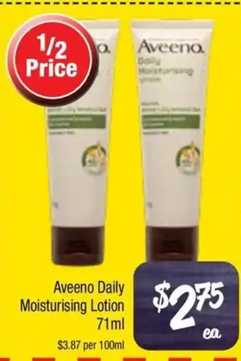 Farmer Jack's Aveeno Daily Moisturising Lotion offer