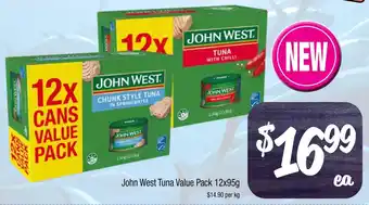 Farmer Jack's John West Tuna Value Pack 12x95g offer