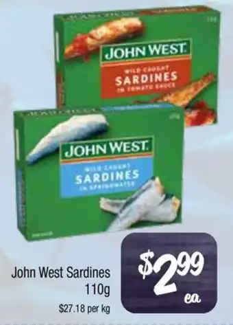 Farmer Jack's John West Sardines offer