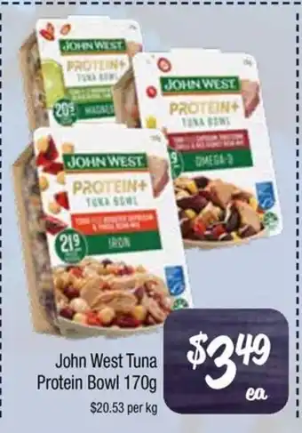 Farmer Jack's John West Tuna Protein Bowl offer