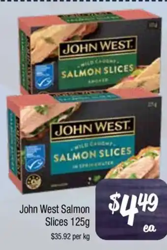 Farmer Jack's John West Salmon Slices offer