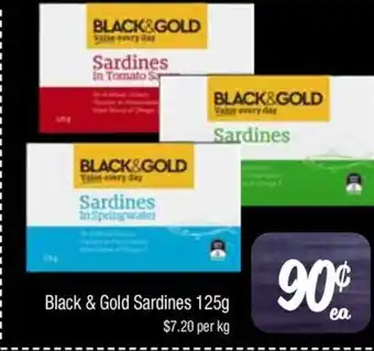 Farmer Jack's Black & Gold Sardines offer