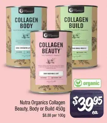 Farmer Jack's Nutra Organics Collagen Beauty, Body or Build offer