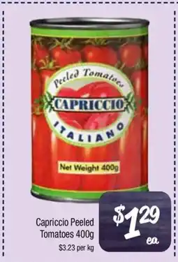 Farmer Jack's Capriccio Peeled Tomatoes offer