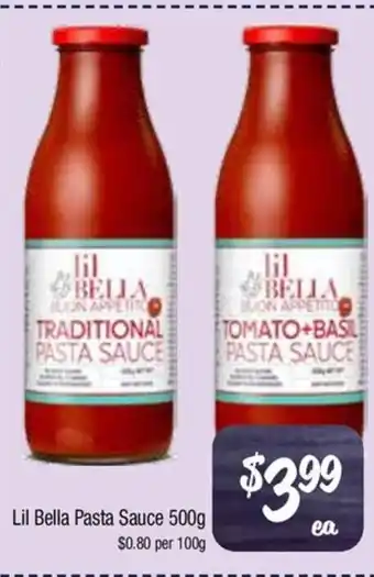 Farmer Jack's Lil Bella Pasta Sauce offer