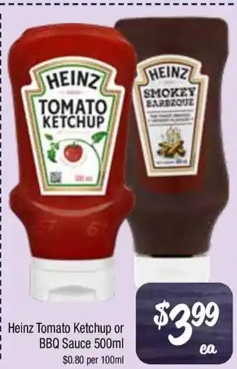 Farmer Jack's Heinz Tomato Ketchup or BBQ Sauce offer