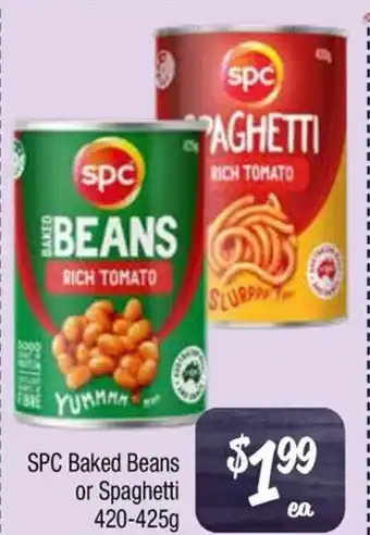 Farmer Jack's SPC Baked Beans or Spaghetti offer