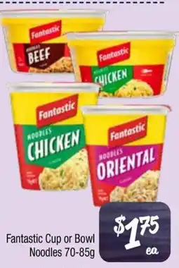 Farmer Jack's Fantastic Cup or Bowl Noodles offer