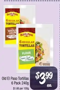 Farmer Jack's Old El Paso Tortillas offer