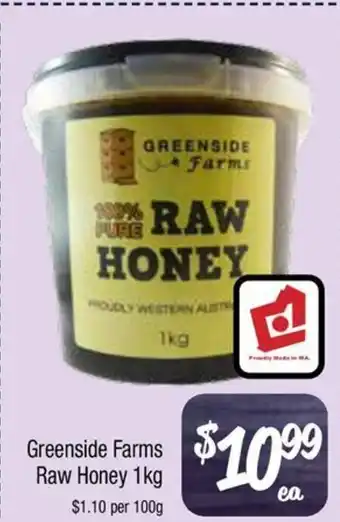 Farmer Jack's Greenside Farms Raw Honey 1kg offer