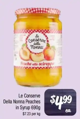 Farmer Jack's Le Conserve Della Nonna Peaches in Syrup offer