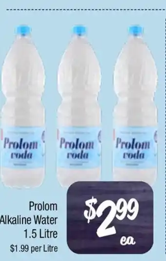 Farmer Jack's Prolom Alkaline Water offer