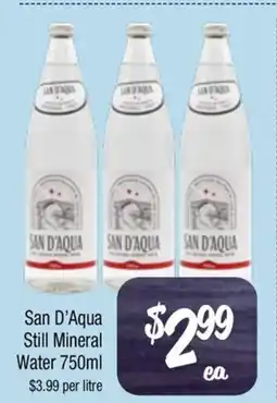 Farmer Jack's San D'Aqua Still Mineral Water offer