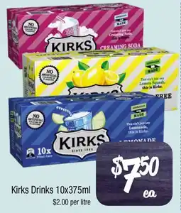 Farmer Jack's Kirks Drinks offer