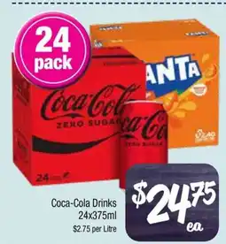 Farmer Jack's Coca-Cola Drinks 24x375ml offer