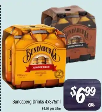 Farmer Jack's Bundaberg Drinks offer