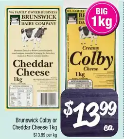 Farmer Jack's Brunswick Colby or Cheddar Cheese offer