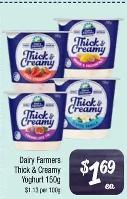 Farmer Jack's Dairy Farmers Thick & Creamy Yoghurt offer