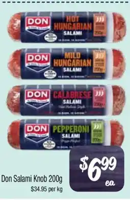 Farmer Jack's Don Salami Knob offer