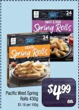 Farmer Jack's Pacific West Spring Rolls offer